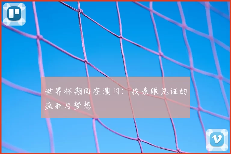 世界杯期间在澳门：我亲眼见证的疯狂与梦想